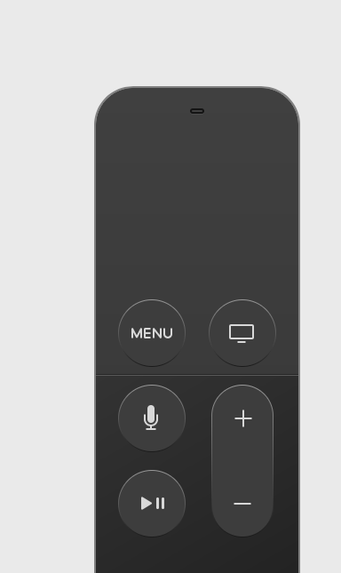 Apple TV style remote control prototype