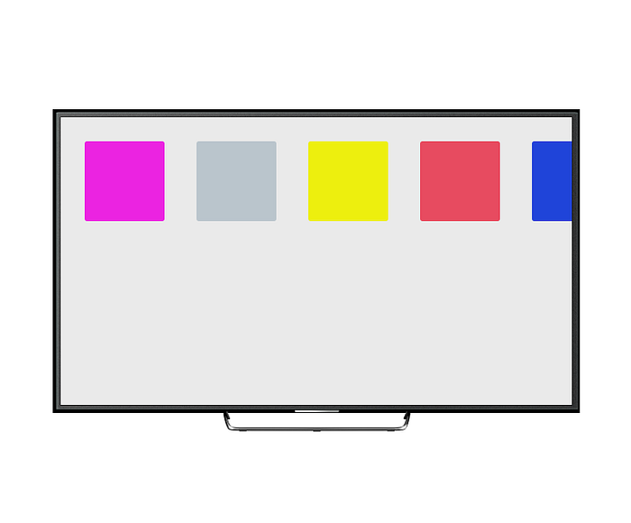 Smart TV prototype in Framer preview mode